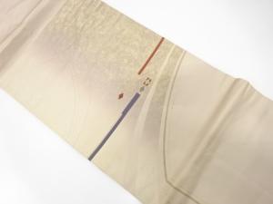 抽象模様織り出し　名古屋帯